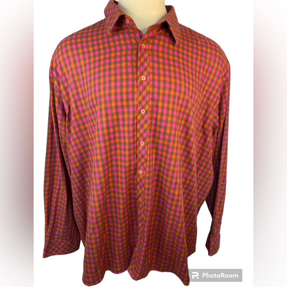 International Report Long Sleeve Button Up Shirt Men’s 5XL